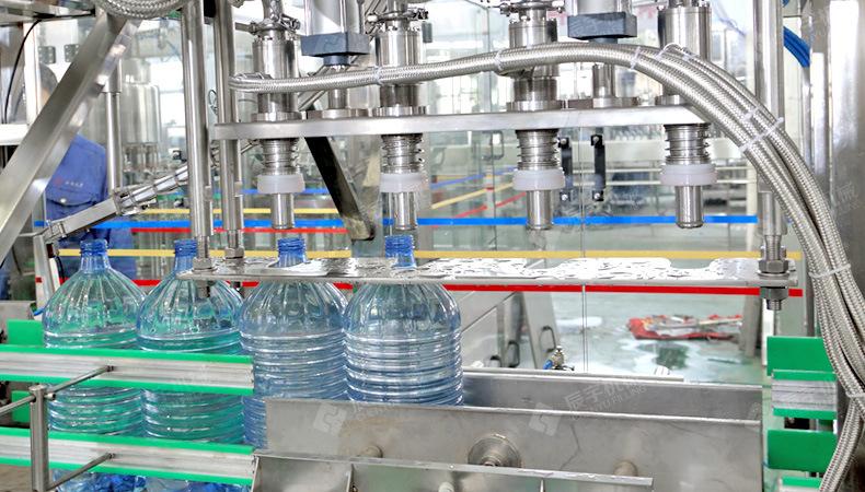 厂家供应直线式大桶水灌装机 10l桶装水生产线 水灌装设备定制